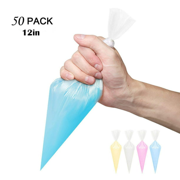 Details about   100pcs Disposable Piping Bag Ice Fondant Cake Cream Decorating Pastry Tool